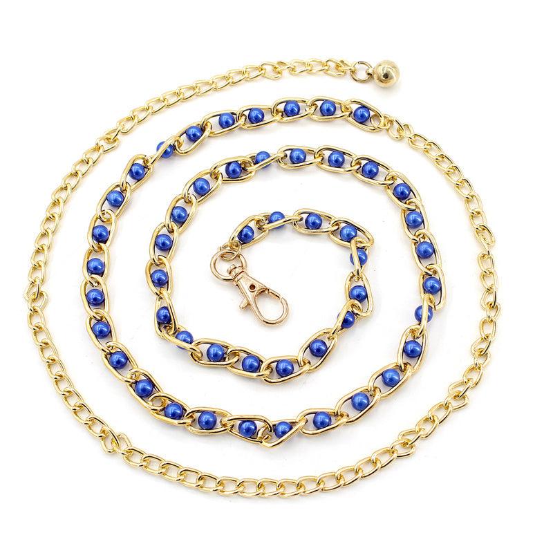 Pearl Waist Chain Women's Decorative Belt Skirt Dress Thin Belt