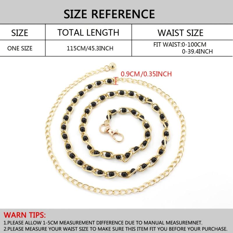 Pearl Waist Chain Women's Decorative Belt Skirt Dress Thin Belt