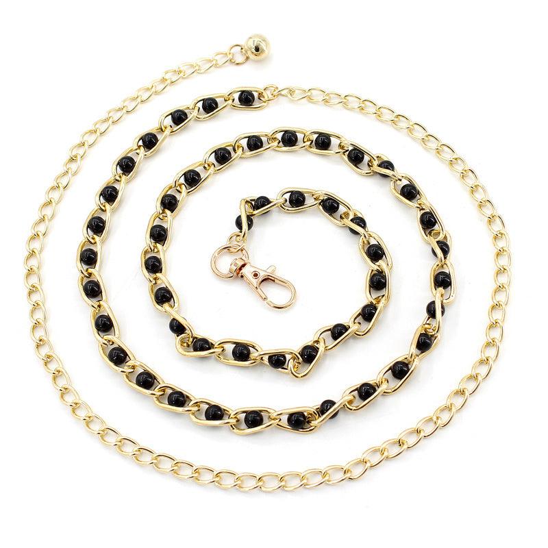Pearl Waist Chain Women's Decorative Belt Skirt Dress Thin Belt