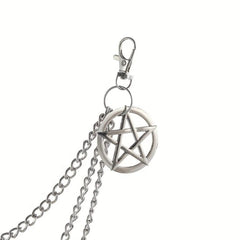 Pentagram Charm Pants Chain Punk Accessories
