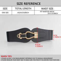 Women's Elastic Flower Shaped Waist Belt for Dress Skirt