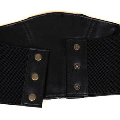 Womens Lace Up Corset Belt Wide Elastic Waist Belt