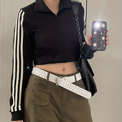 Y2K Rivet Eyelet Belt for Women