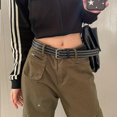 Y2K Rivet Eyelet Belt for Women