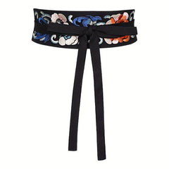 Chinese Style Embroidery Girdle Vintage Women Sash Belt