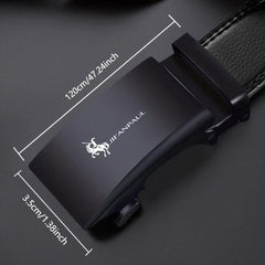 Men's Business Buckle Belt for Outdoor Party Travel
