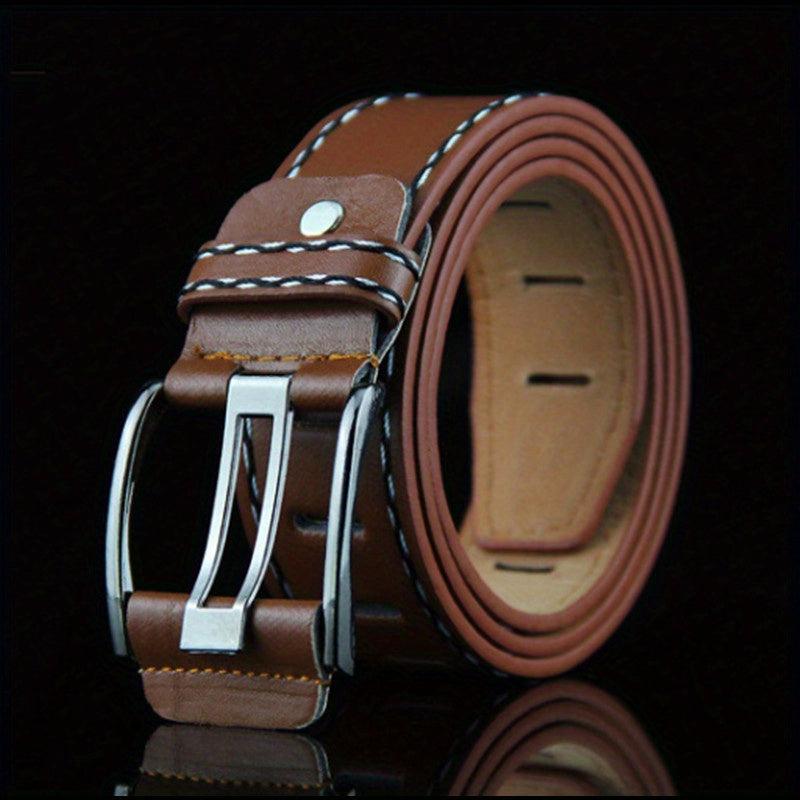 Men's Wide Needle Casual Double Belt Student Jeans Belt