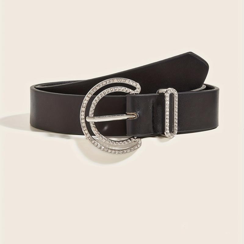 Rhinestone Hollow Out Pin Buckle Belt for Women
