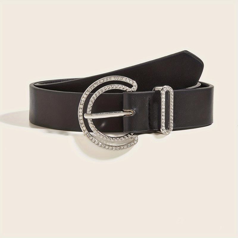 Rhinestone Hollow Out Pin Buckle Belt for Women