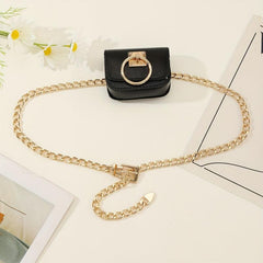 Women's Chain Waist Bag Crossbody Waist Purse Detachable Evening Handbag
