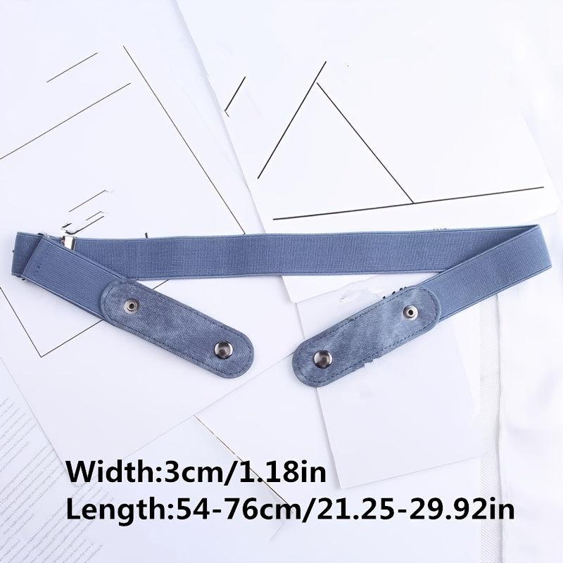 Invisible Elastic Belt for Jeans Easy Belts Women Men Stretch