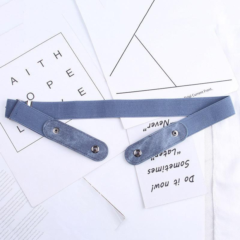 Invisible Elastic Belt for Jeans Easy Belts Women Men Stretch