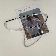 Faux Pear Decor Waist Chain Metal Belly Chain Decorative Chain Belt