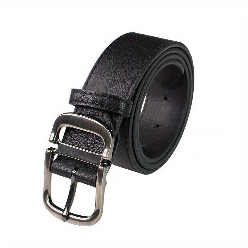 Unisex Pin Buckle Wide PU Belt Casual Jeans Pants Belt
