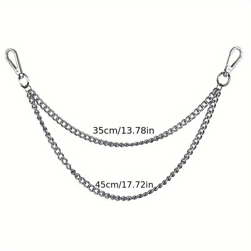 Metal Punk Rock Layered Chain Keychains For Men Waist Key Chain Wallet Jeans