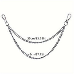 Metal Punk Rock Layered Chain Keychains For Men Waist Key Chain Wallet Jeans