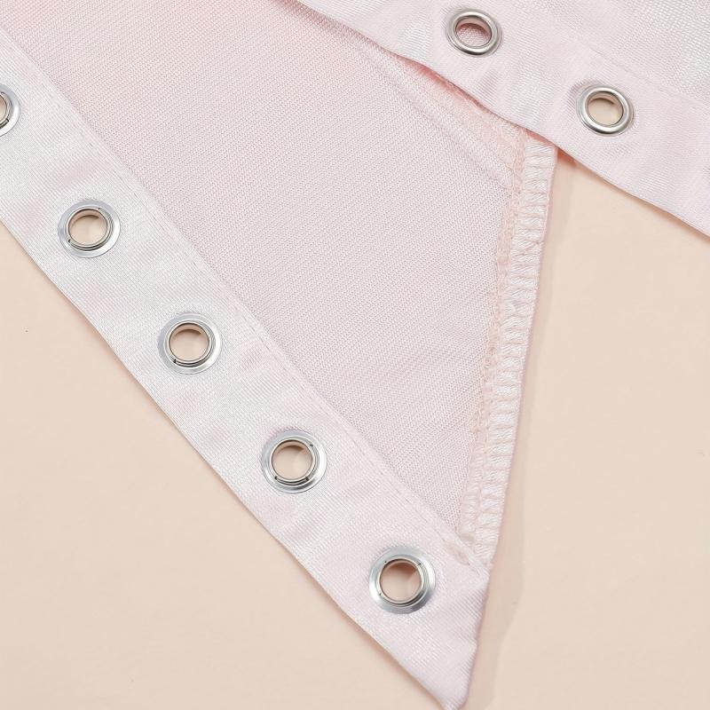 Pink Lace up Cincher Elastic Corset Waistband Belt Waspie Waist Belt