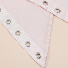 Pink Lace up Cincher Elastic Corset Waistband Belt Waspie Waist Belt