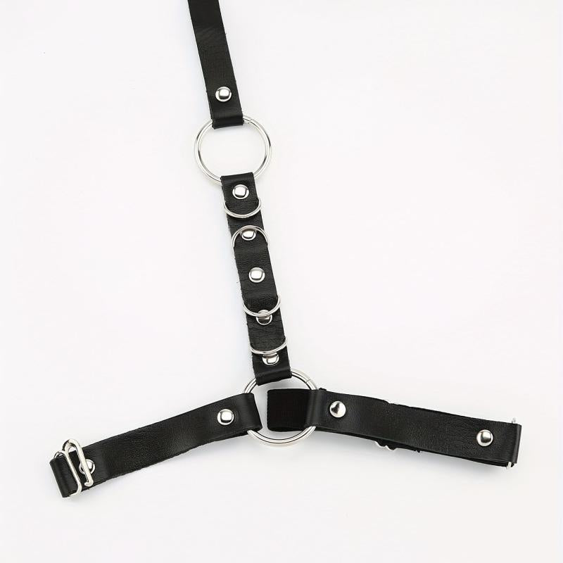 PU Leather Harness Belt Punk Thigh Leg Garter Steampunk Waistband Women