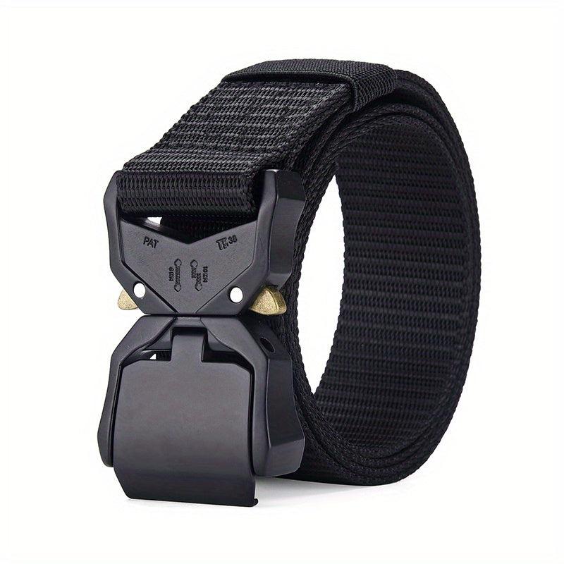 Functional Outdoor Sports Imitated Nylon Tactical Belt Alloy Snap