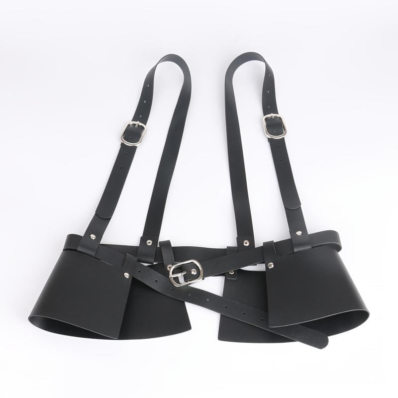 PU Leather Harness Belt Adjustable Waistband For Women