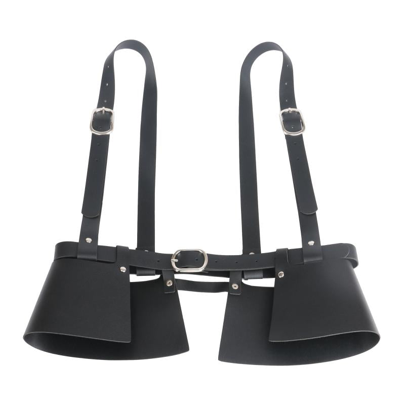 PU Leather Harness Belt Adjustable Waistband For Women