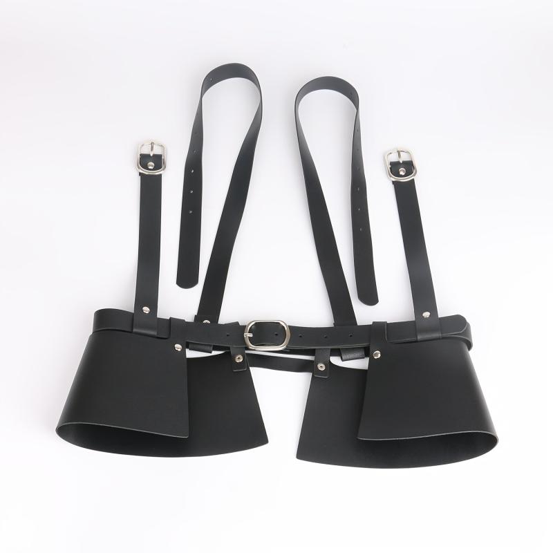 PU Leather Harness Belt Adjustable Waistband For Women