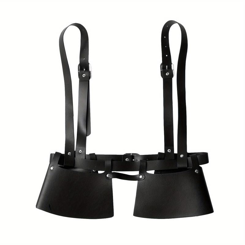 PU Leather Harness Belt Adjustable Waistband For Women