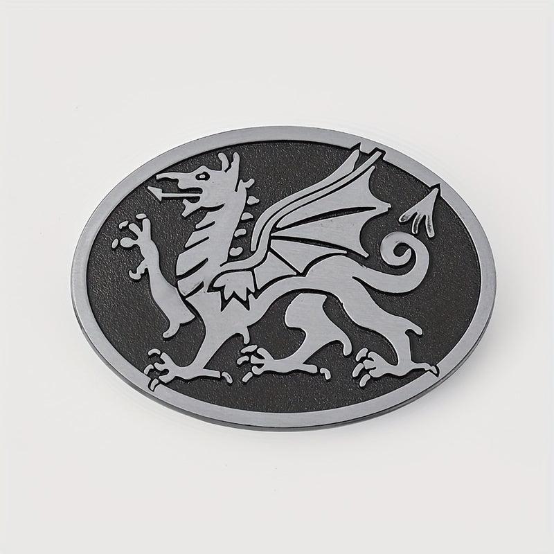 Dragon Oval Belt Buckle Western Jeans Accessories DIY