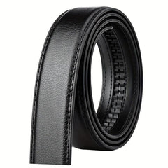 Men's Automatic Buckle Leather Belt Strip