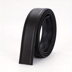 Men's Automatic Buckle Leather Belt Strip