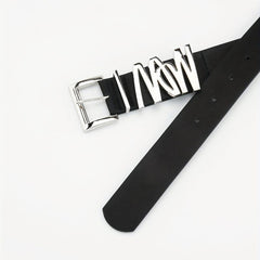 Square Pin Buckle Belt PU Leather Belt For Women