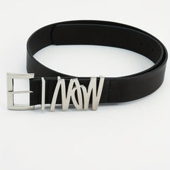Square Pin Buckle Belt PU Leather Belt For Women