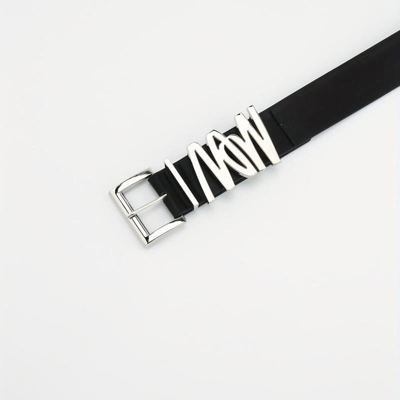 Square Pin Buckle Belt PU Leather Belt For Women