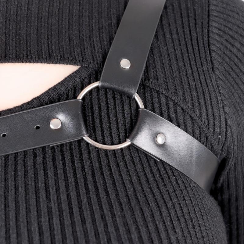PU Leather Harness Belt Suspenders Ladies Sexy Waist Chain