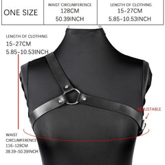 PU Leather Harness Belt Suspenders Ladies Sexy Waist Chain