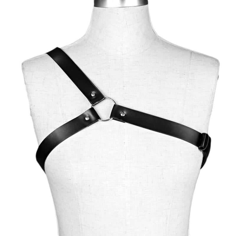 PU Leather Harness Belt Suspenders Ladies Sexy Waist Chain