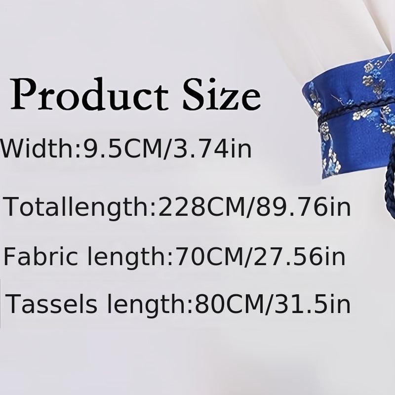 Vintage Hanfu Binding Belt With Tassel Female Waist Belt