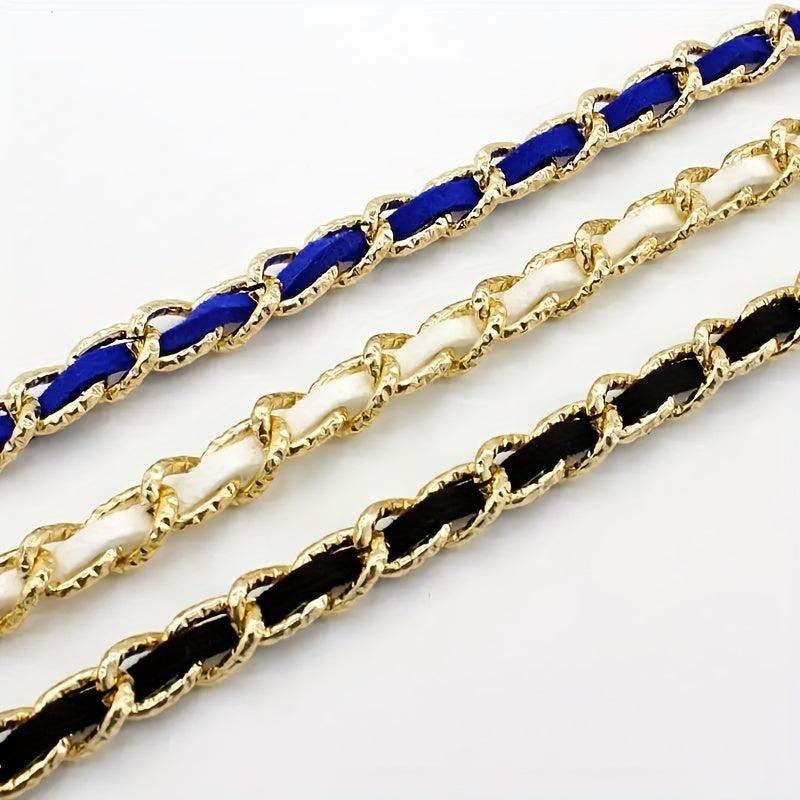 Golden Braided Waist Chain Faux Pearl Pendant for Women