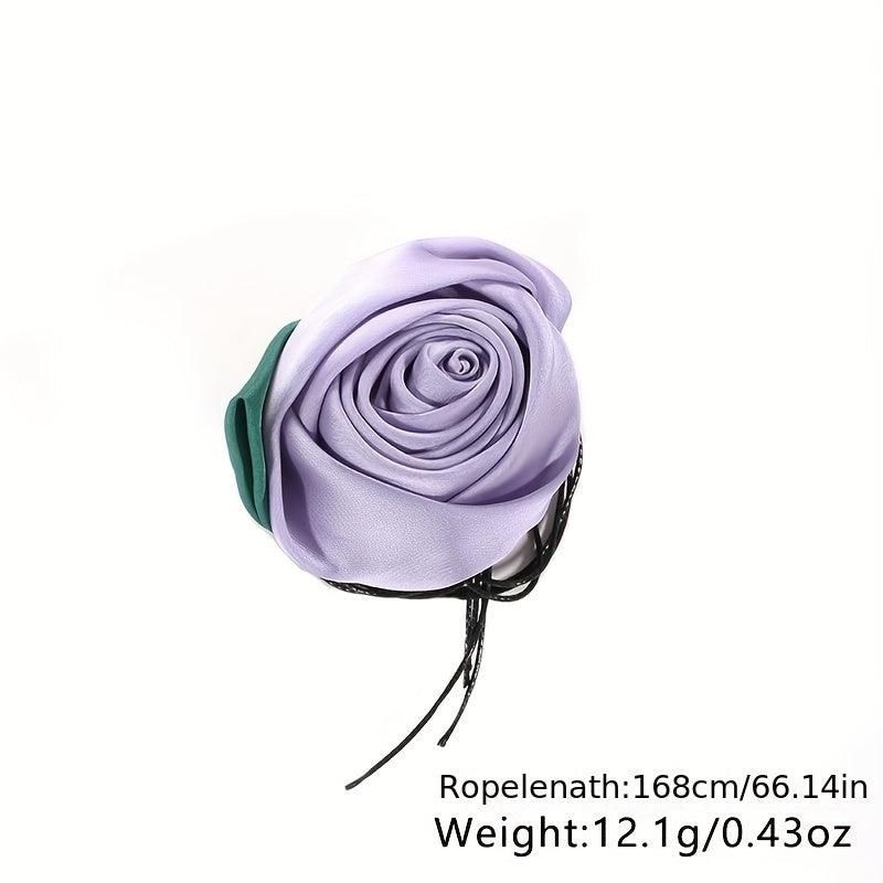 Flower Sash Belt Lace Up Rope Waist Belt