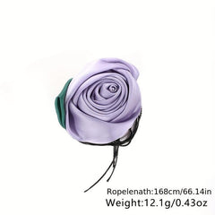 Flower Sash Belt Lace Up Rope Waist Belt