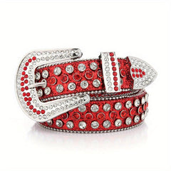 Glitter Rhinestone Hip Hop Belt Y2K Bling Sparkly Cowgirl Belt