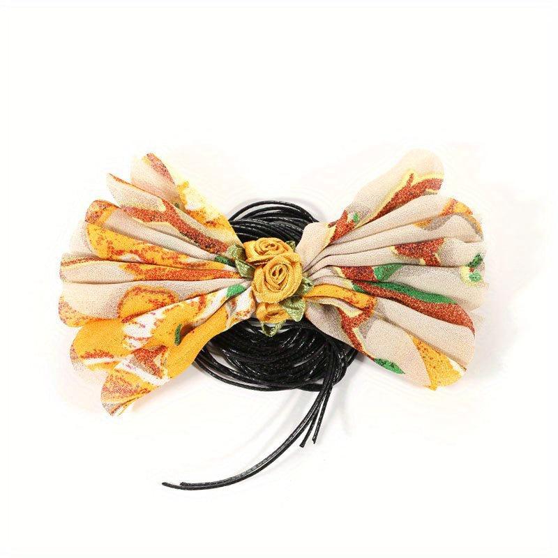 Boo Print Bowknot Sash Belt Lace Up Wax Rope Waist Belt