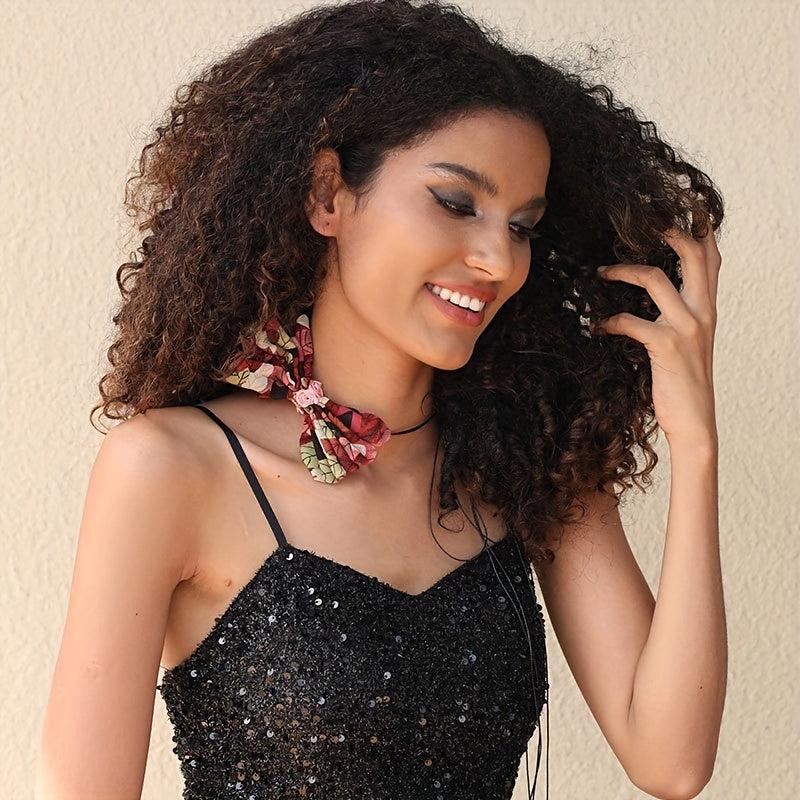 Boo Print Bowknot Sash Belt Lace Up Wax Rope Waist Belt