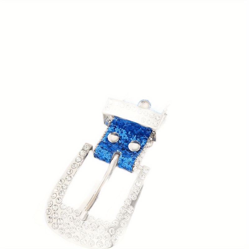 Rhinestone Sequins Sparkling Belt Hip Hop Rivet PU Leather Belt