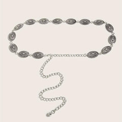 Vintage Metal Chain Belt Dress Girdle For Women