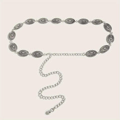 Vintage Metal Chain Belt Dress Girdle For Women
