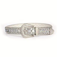 Rhinestone Western Cowgirl Studded Belt