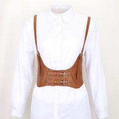 Women Wide Elastic Waist Belt Corset Suspender Harness
