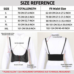 Women Wide Elastic Waist Belt Corset Suspender Harness